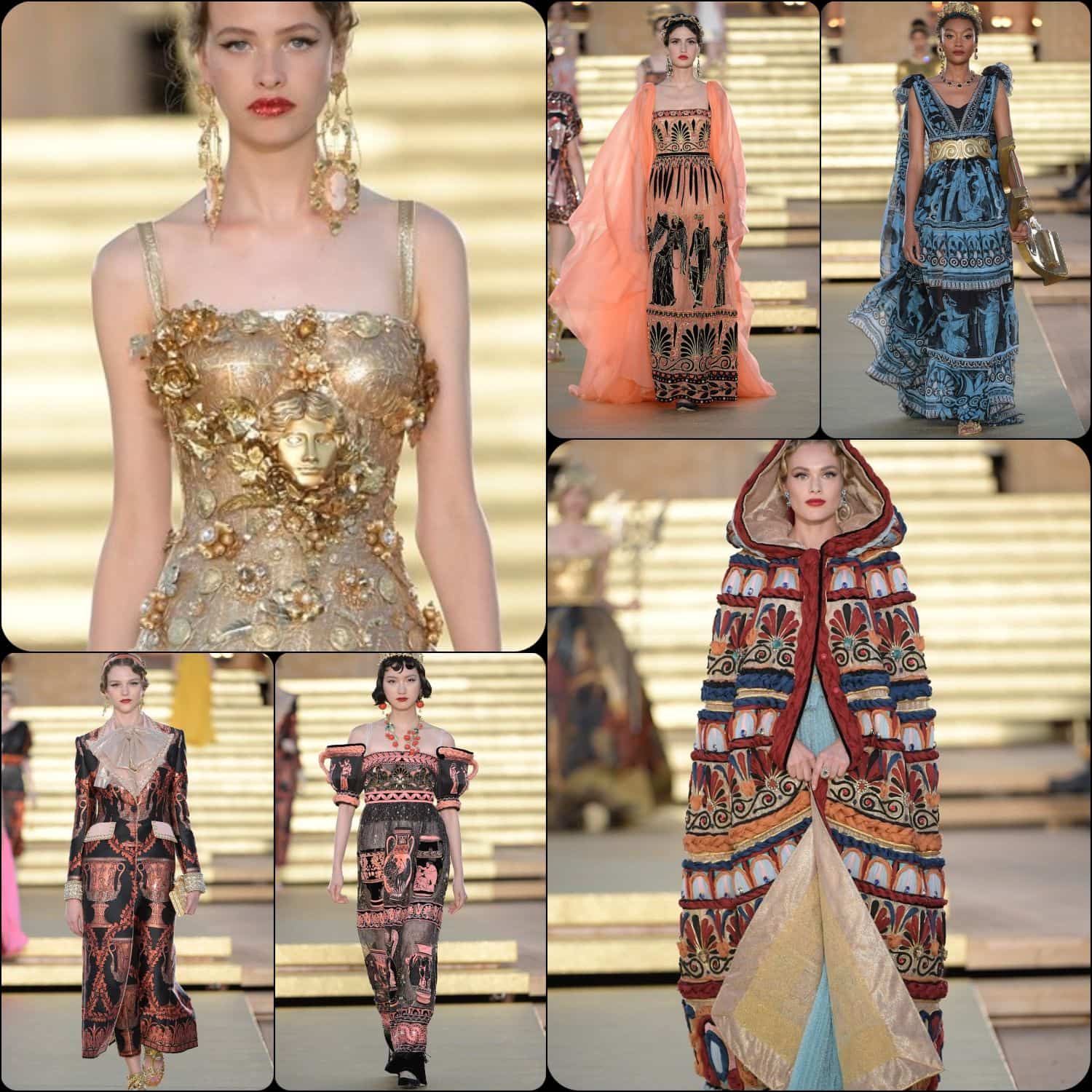Dolce & Gabbana Alta Moda Temple of Concordia Sicily Fall Winter 2019-2020. RUNWAY MAGAZINE ® Collections. RUNWAY NOW / RUNWAY NEW.