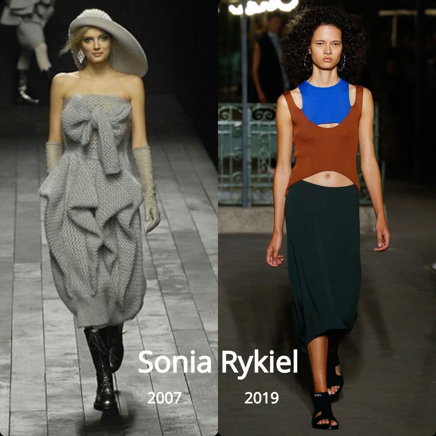 Sonia Rykiel died liquidation bankruptcy. 2007 - creative work of Sonia Rykiel, 2019 - work of  Julie de Libran 
