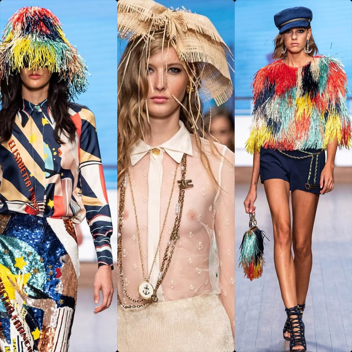 Elisabetta Franchi Spring Summer 2020 Milan Fashion Week. RUNWAY MAGAZINE ® Collections. RUNWAY NOW / RUNWAY NEW