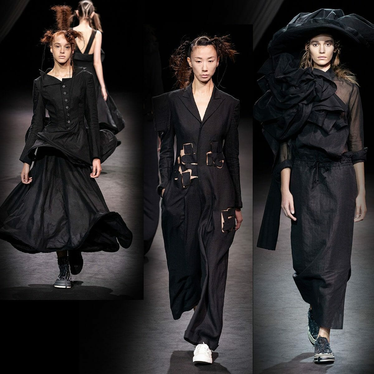 Yohji Yamamoto Spring Summer 2020 Paris Fashion Week. RUNWAY MAGAZINE ® Collections. RUNWAY NOW / RUNWAY NEW
