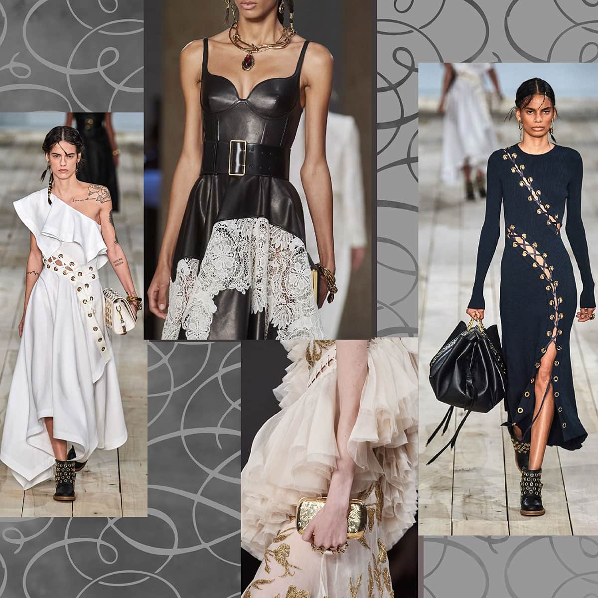 Alexander McQueen Spring Summer 2020 Paris Fashion Week. RUNWAY MAGAZINE ® Collections. RUNWAY NOW / RUNWAY NEW