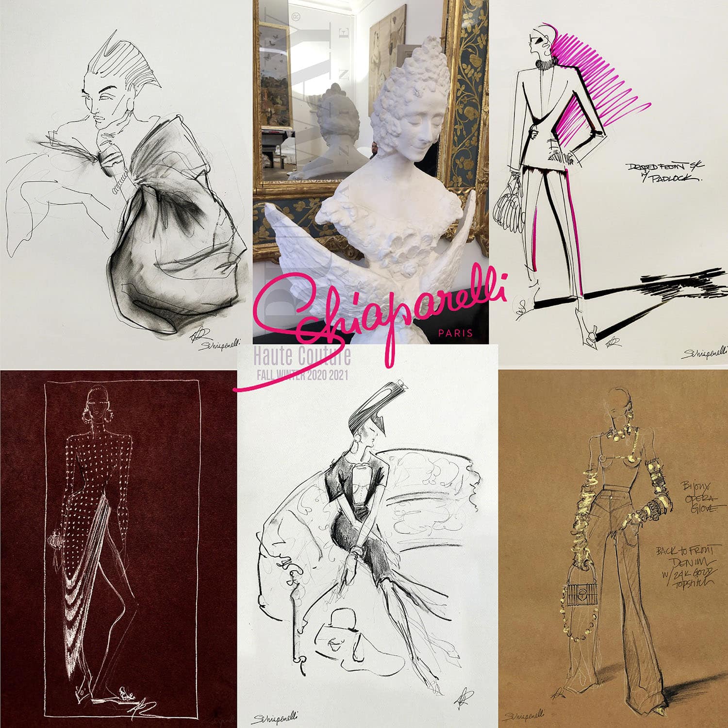Schiaparelli Haute Couture Fall-Winter 2020-2021 Paris Digital Fashion week. RUNWAY MAGAZINE ® Collections. RUNWAY NOW / RUNWAY NEW
