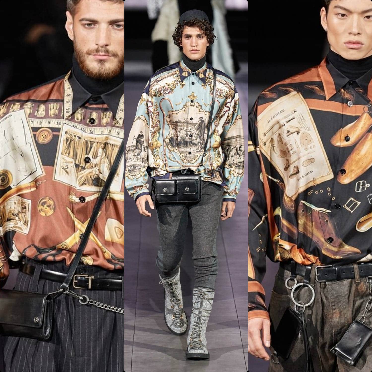 Dolce Gabbana Fall-Winter 2020-2021 Milan Men Fashion Week. RUNWAY MAGAZINE ® Collections. RUNWAY NOW / RUNWAY NEW