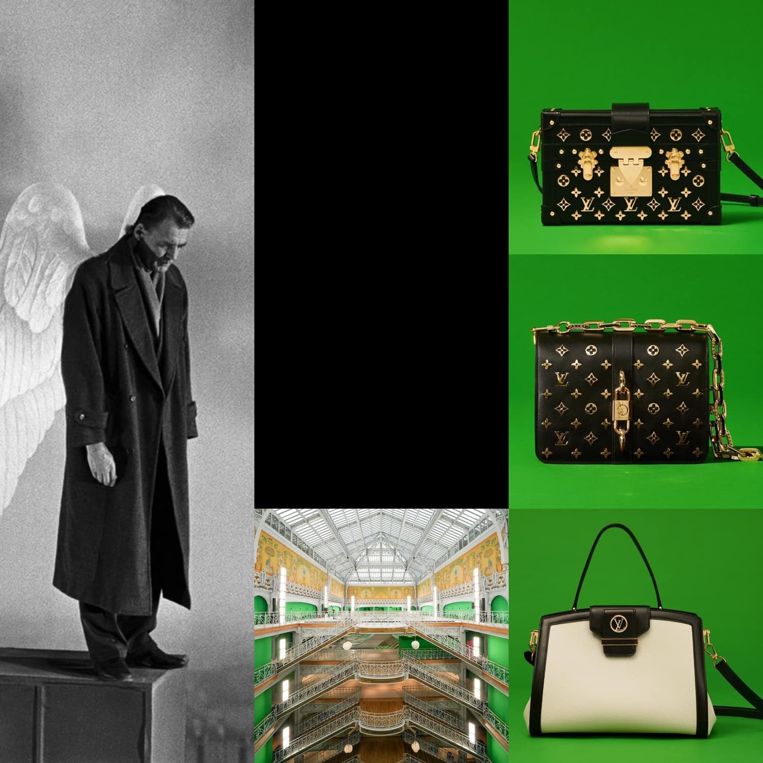 Wings of Desire by Wim Wenders, Bruno Ganz inspiration of new collection Louis Vuitton Spring Summer 2021