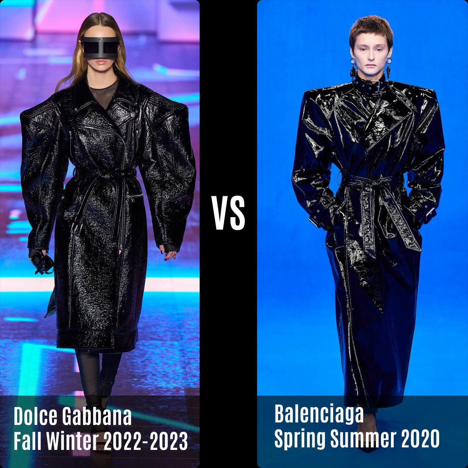 Dolce Gabbana Fall Winter 2022-2023 vs Balenciaga Spring Summer 2020