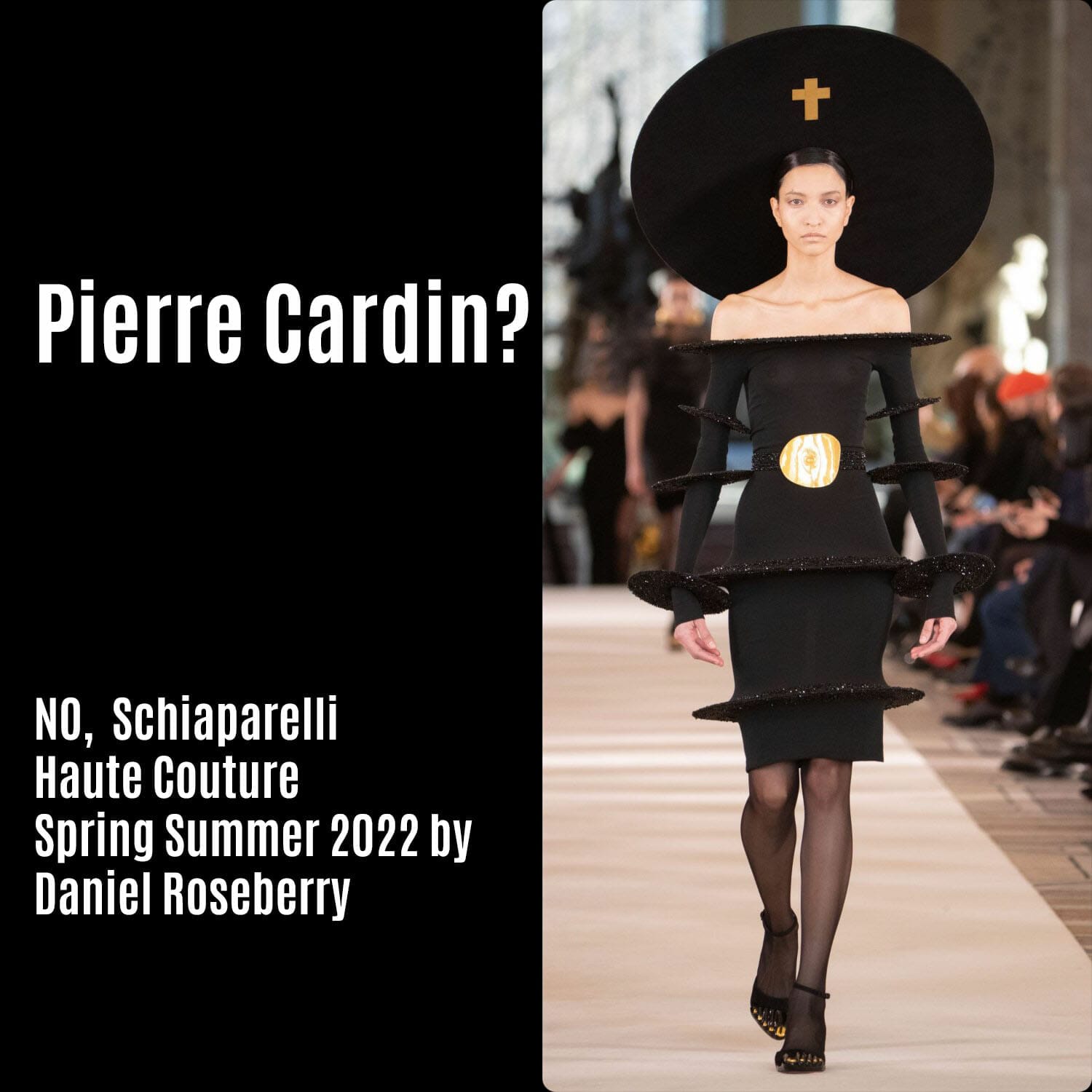Pierre Cardin echoes in Daniel Roseberry for Schiaparelli HC Spring Summer 2022