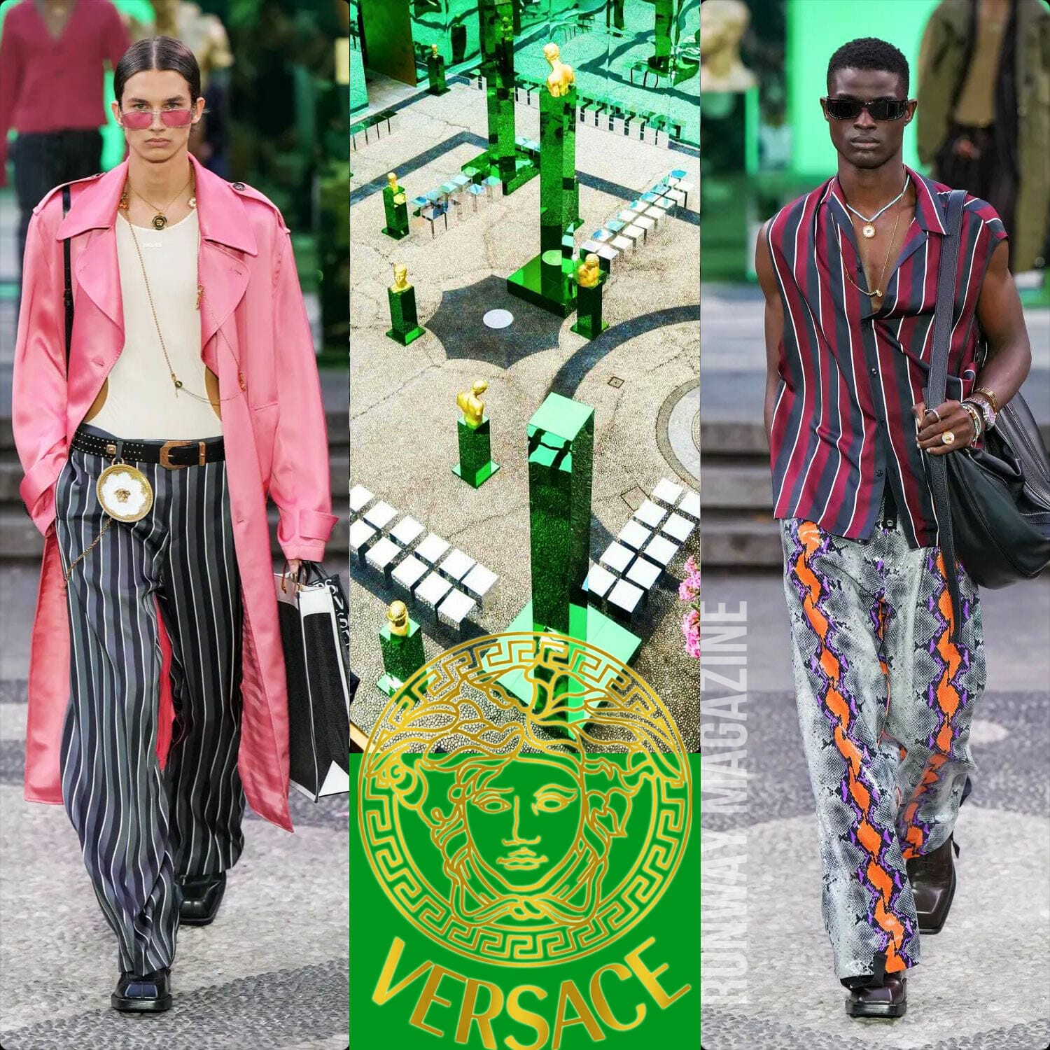 Versace Men Spring Summer 2023. RUNWAY MAGAZINE ® Collections. RUNWAY NOW / RUNWAY NEW
