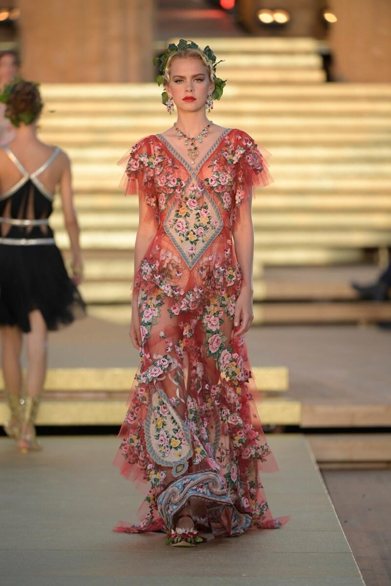 Dolce & Gabbana Alta Moda Temple of Concordia Sicily Fall Winter 2019 ...